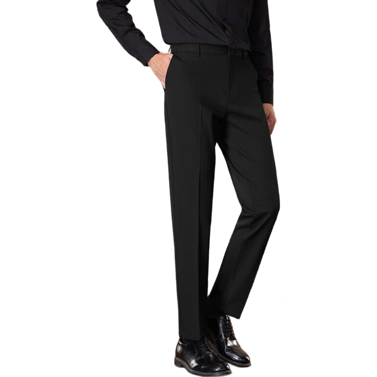 HLA Men's Dress Pants, Light Business Fashion Series, Large Size Slim-Fit Trousers for Me