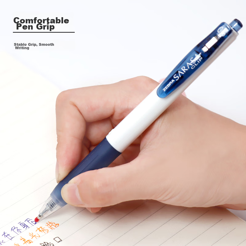 Ручка гелевая ZEBRA Academic Series JJZ15W, 0.5 мм, сине-черная, одноразовая