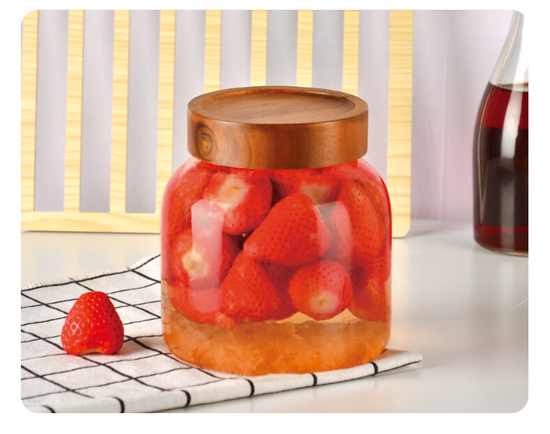 Scybe Infusion Jar, Airtight Container, Heat-Resistant Glass Sealed Jar, Specialized Bottle for Infusing Liquor, Pickling Glass Jar, Lusi 1800ml 13