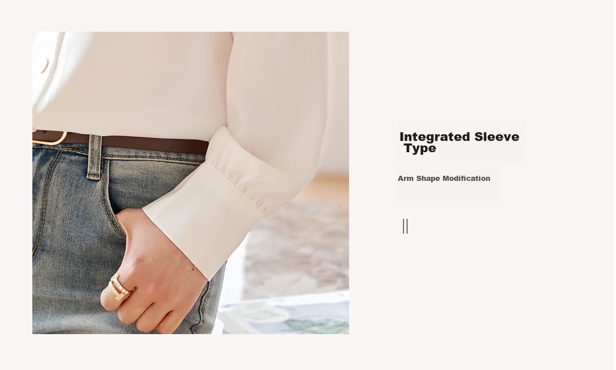 Chushen Spring And Autumn Simple Long-Sleeve Shirt for Women, Single-Breasted Elegant Professional Commuter Top White Blouse S132C2204 Size XL 8