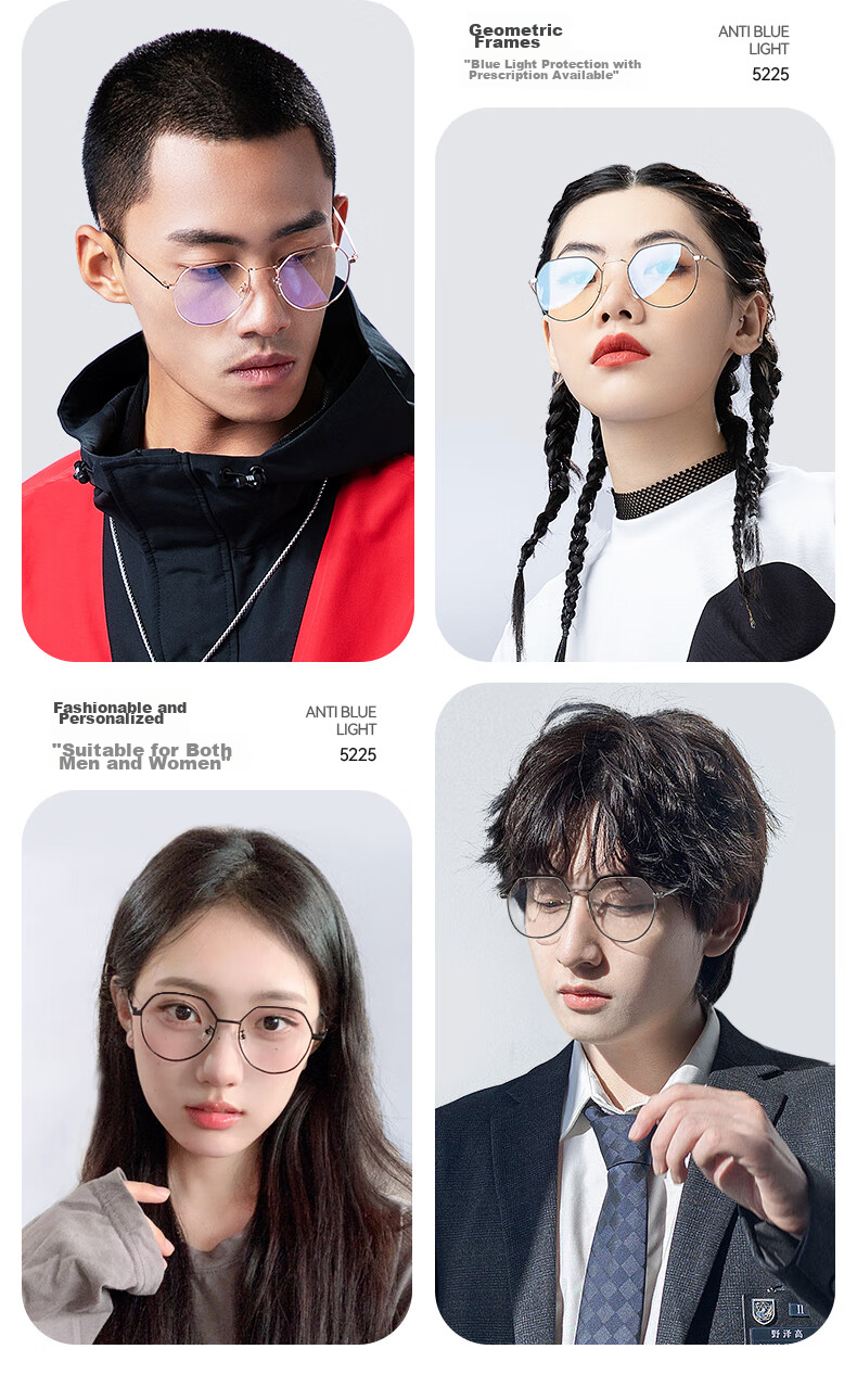 Mr. PuTian Anti-Blue Light Glasses Anti-Radiation Non-Prescription Glasses for Men And Women with Myopia Prescription Available, Phone And Computer Eye Protectio 2