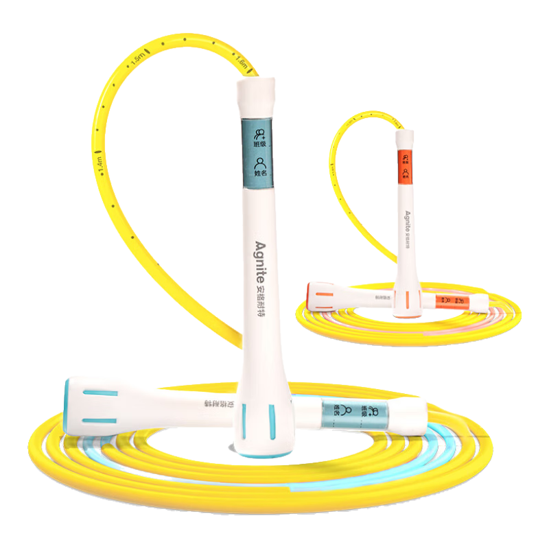 Deli Segmented Jump Rope Stationery Bag Set, Youth Sand-Filled Segmented Middle School Entrance Exam Training Sports Jump Rope, Mixed Colors