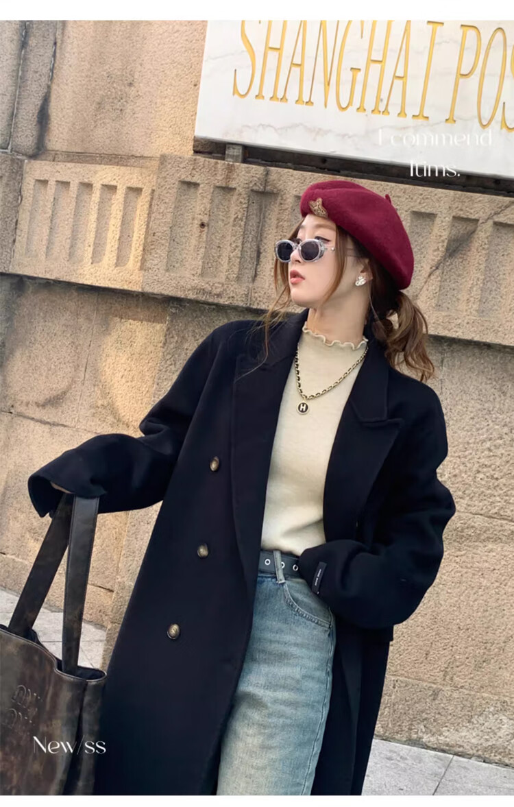 XUEXIMAN Knitted Sweater for Women, 2025 New Style, Solid Color Inner Layer, Semi-Turtleneck Top, Versatile Ruffle Trim Base Layer for Spring And Autum 10