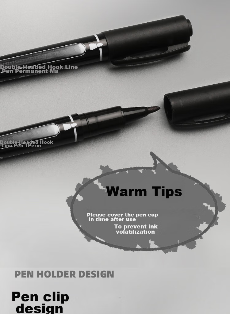 Mont Marte Yikou Series, Dual-Tip Markers Twelve-Pack, Art Student-Specific Black Outline Pens, Waterproof And Oil-Resistant, Quick-Drying Fine Tip Drawing Markers ATOD-CM1206 Art Sketching 7