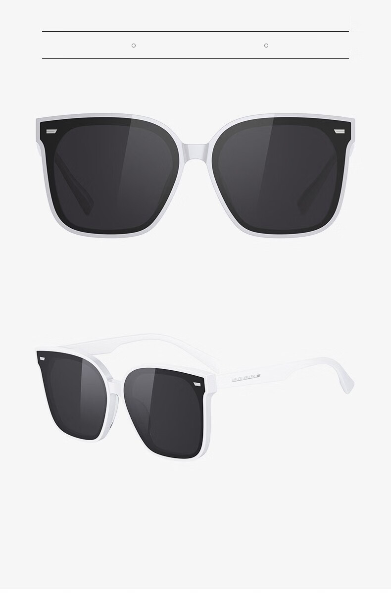 HELEN KELLER Polarized Sunglasses, Fashionable Square Frame Sunglasses for Men And Women, Driving UV Protection Glasses, H2207H02 14