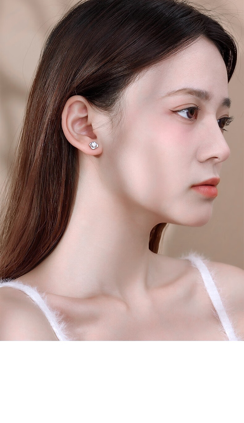 MANHE S999 Sterling Silver Four-Leaf Clover Stud Earrings for Women, New 2026 Style Birthday Gift for Female Friends 16