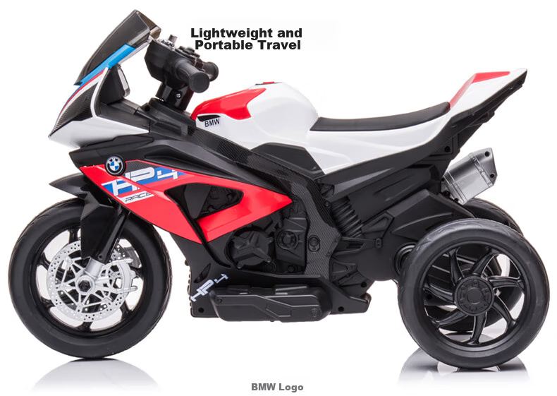 BeRica Children's Electric Tricycle Motorcycle, BMW Authorized Toy Car for Boys And Girls, Rideable, Baby Gift 11