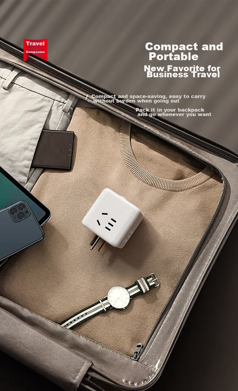 Lengon PD20W Apple Fast Charging Cube USB Socket, Type-C Multifunctional Plug, Socket Converter, Adapter Plug Socket, Power Converter, Q604U-20W White 10