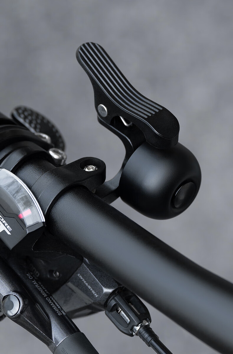 ROCKBROS Mountain Bike Bell, Road Bike Folding Bike Horn, Children's Balance Bike Cycling Accessories, Black, Right Side 2