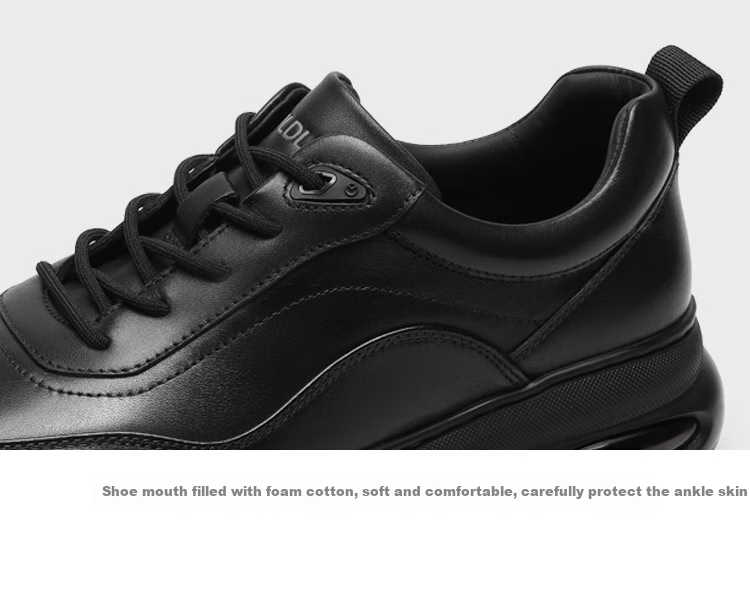 Goldlion Men's Shoes, Thick-Soled Casual Shoes, Soft And Durable Outdoor Trendy Versatile Sneakers, G559430518AAA, Black, Size 39 13