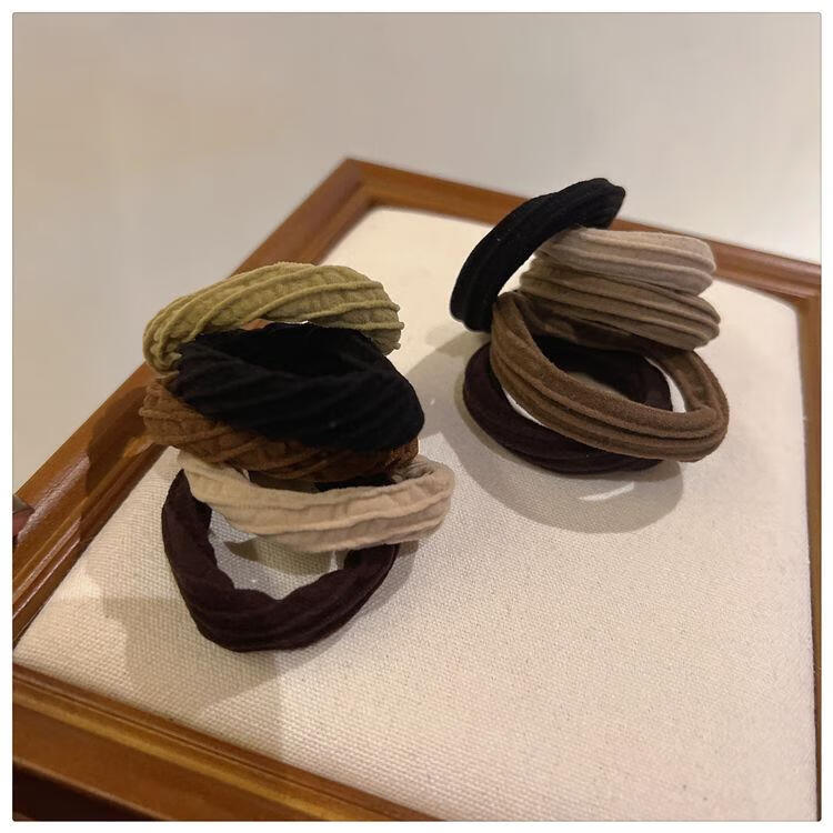 Xiangwan Hair Ties, Elastic Bands for Ponytails, Hair Bands for Women, High Elasticity Hair Ties, Headbands, High-Quality Hair Accessories, Mid-Autumn Festival Gift 13