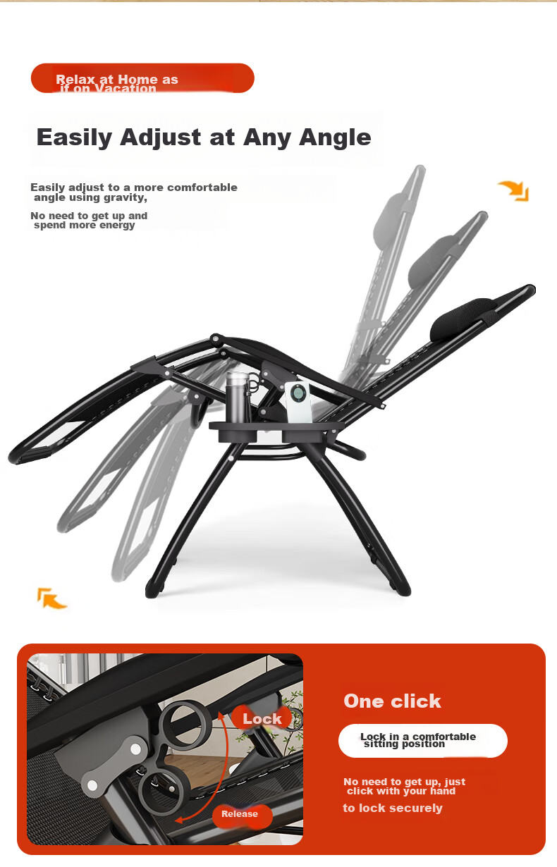 Nanjiren Folding Lounge Chair, Nap Chair, Office Siesta Chair, Backrest Lazy Chair, Leisure Chair, Home Recliner Bed 5