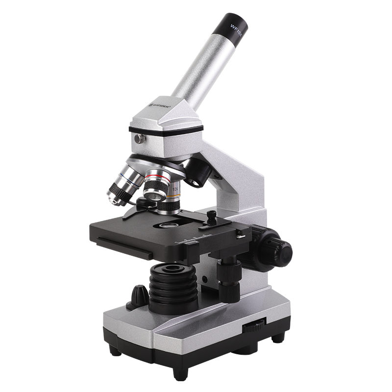 Bresser 88-55030 Microscope, Professional Student Biology Experiment, 1600x High-Definition, with Moving Scale, New Year Gift