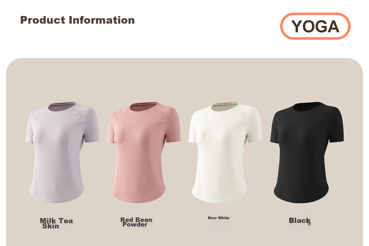 361° Sports Fitness Yoga Top for Women, Spring And Summer Running Short-Sleeve T-Shirt, High-Quality Quick-Dry Yoga Wear 34