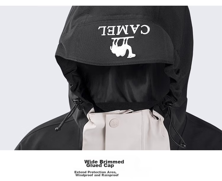CAMEL [Wang Junkai's Style - Wangzhe Kaijia Evo] Outdoor Jacket, Three-In Rain-Proof Mountaineering Suit, 0780 44