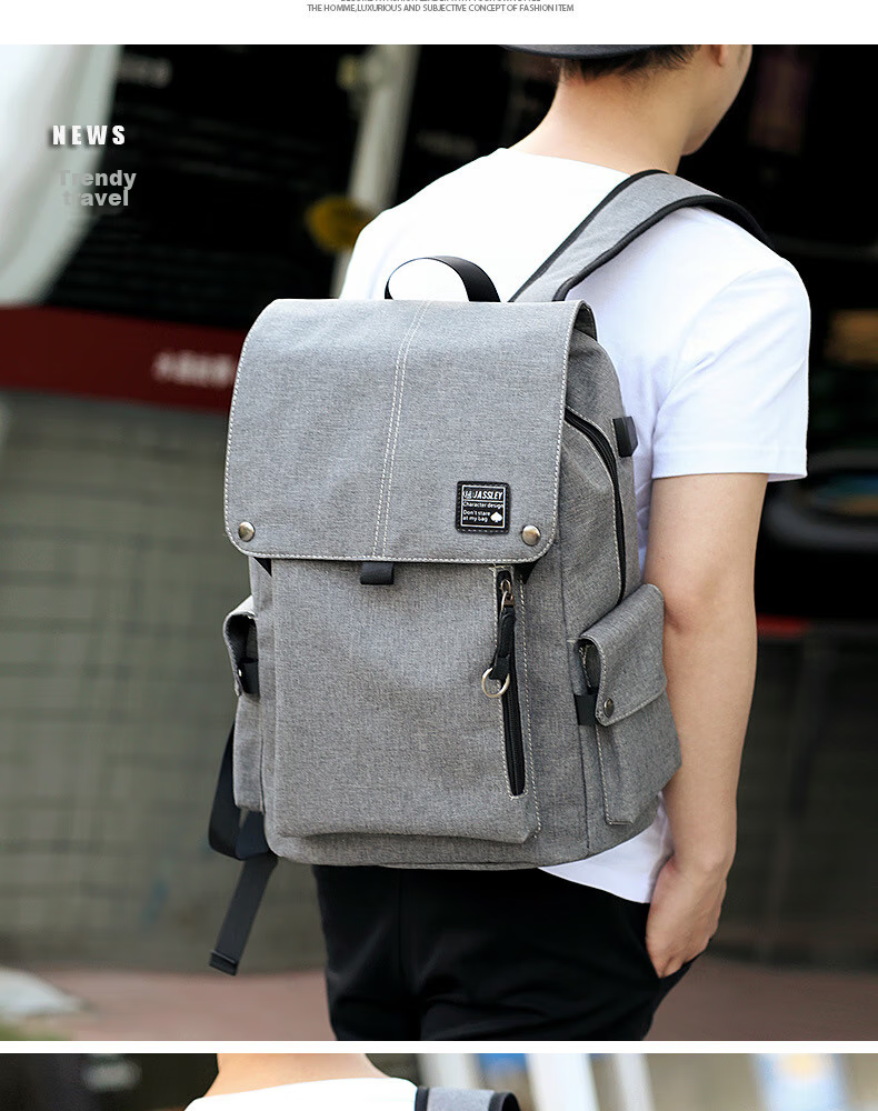 HALFEEL Backpack for Men, Large Capacity Business Travel Laptop Backpack for Middle School, High School And College Students 10