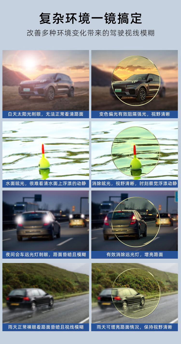 Bertha Day And Night Anti-Glare Glasses for Night Driving, Specialized for Male Drivers, Can Be Worn Over Prescription Lenses 9