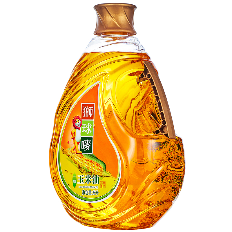 狮球唛非转基因压榨一级玉米油5L 中国香港品牌 团购送礼 百年品牌
