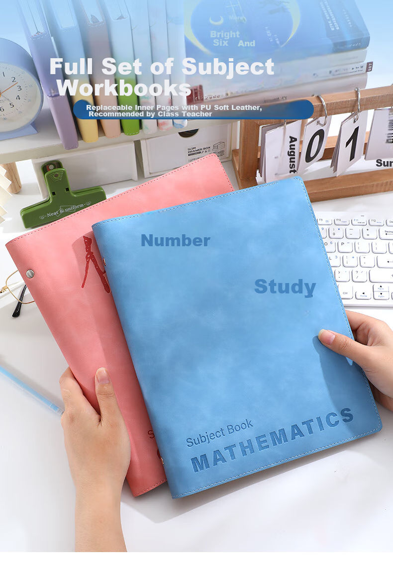 Zuolanzhe [Back to School Essential] Subject Loose-Leaf Notebook B5 High-Quality Soft Cover Thickened Comfortable for Middle And High School Students by Subject Error Correction Book for Chinese, Math, English And Other Subjects Homework Notebook 1
