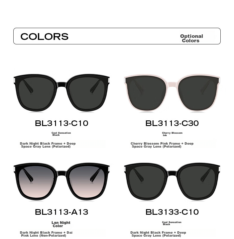 BOLON Sunglasses, Yang Zi's Style, UV Protection, Polarized Sunglasses for Women, Outdoor Driving, BL3113C30 11