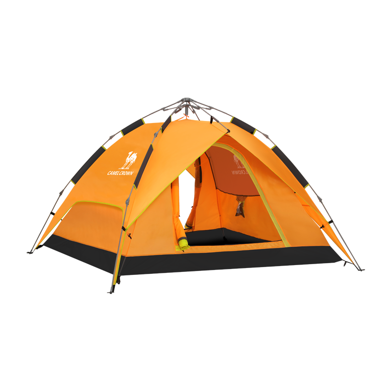 CAMEL Outdoor Hydraulic Tent, Thickened Portable Fully Automatic Pop-Up Camping Tent, Outdoor Picnic Rainproof Camping Equipment