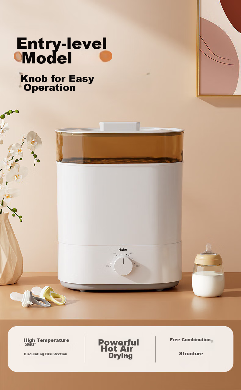 Haier Baby Bottle Sterilizer Cabinet with Drying Function, Two-In Infant Multi-Functional Steam Sterilization And Drying All-In Machine Upgrade 22