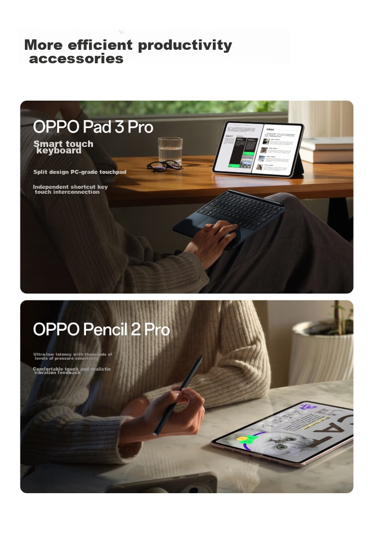OPPO Pad 3 Pro 12.1-Inch Tablet, 8GB+256GB, Night Blue, for Office Work, Gaming, And Learning, OnePlus Tablet, Sold by JD.com, Subsidies Available 21