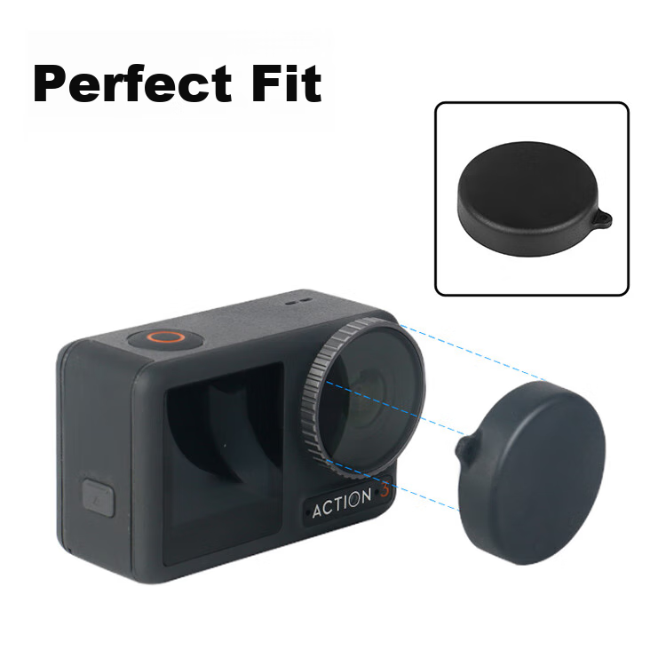 KYOTSU Universal Lens Cap for DJI OSMO ACTION5Pro/4/3, Protective Plastic Cover for Camera Lenses, Compatible with DJI Action 5 Pro/4/3 Cameras 4