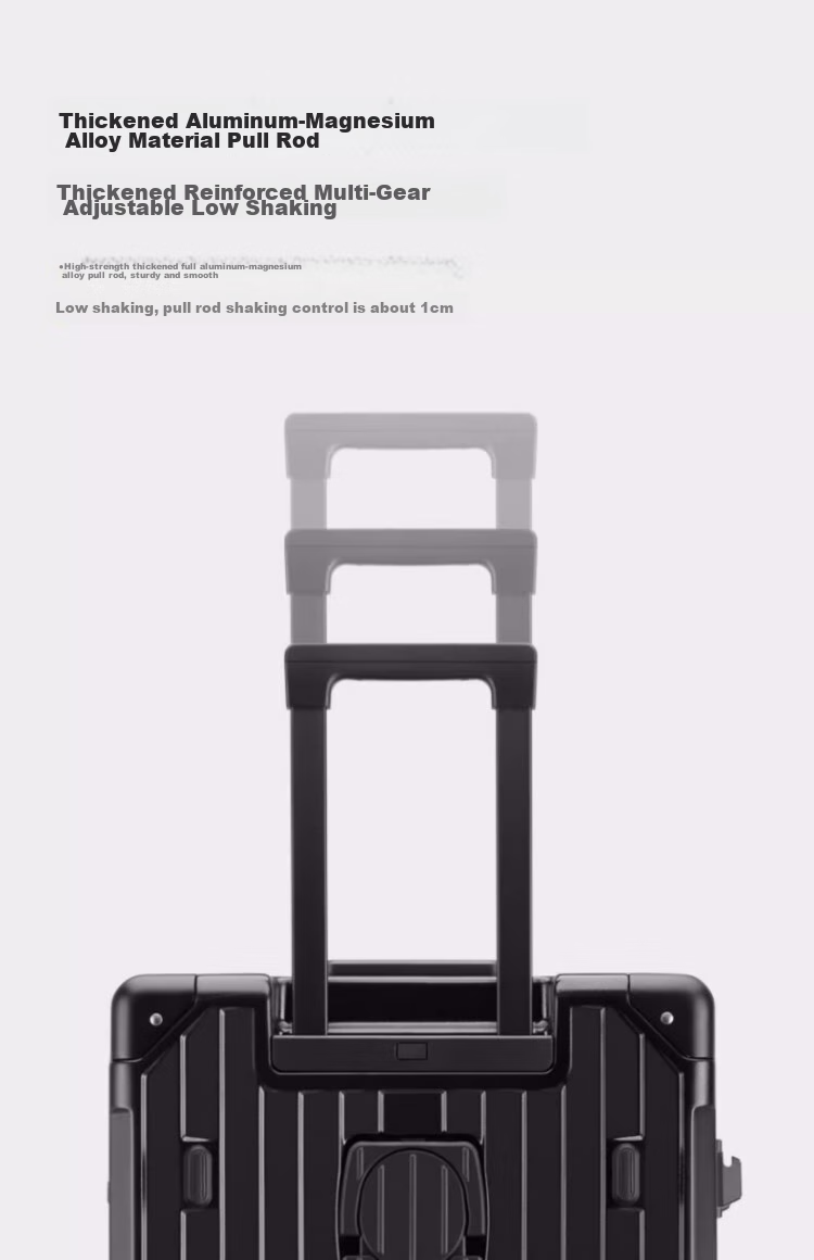 Dream Traveler Large Capacity Suitcase with Aluminum Frame, Trolley Wheels, And 360° Rotation, Travel Luggage for Men And Women, 20-Inch Matte Black 12