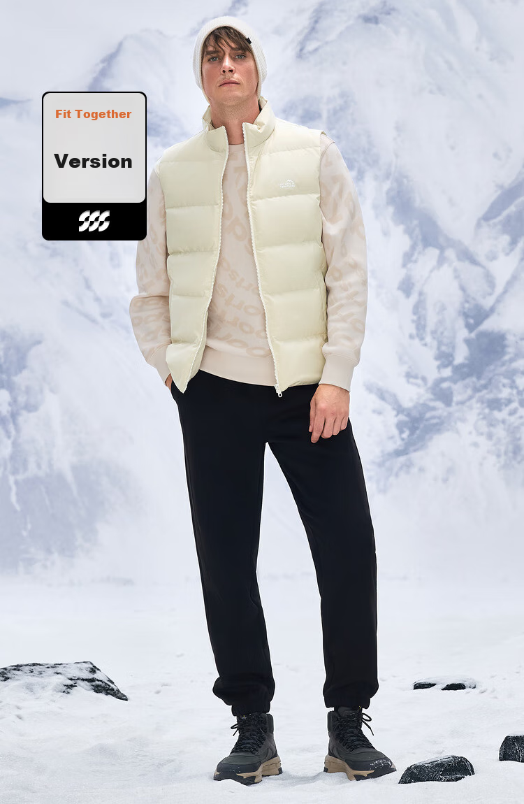HLA Lightweight Down Vest Men Urban Outdoor Sports Jacket New Year Edition 5