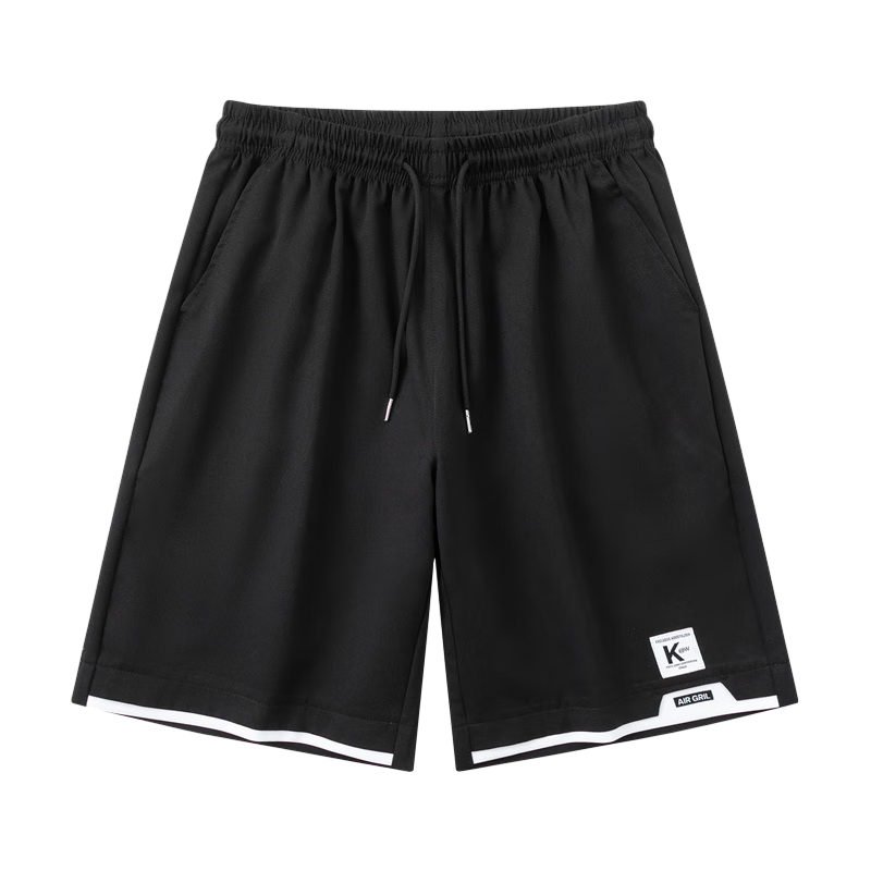 I'M DAVID Men's Shorts Summer Five-Point Pants Youth Sports Basketball Shorts Ice Silk Casual Pants Men Beach Shorts Gray 3XL