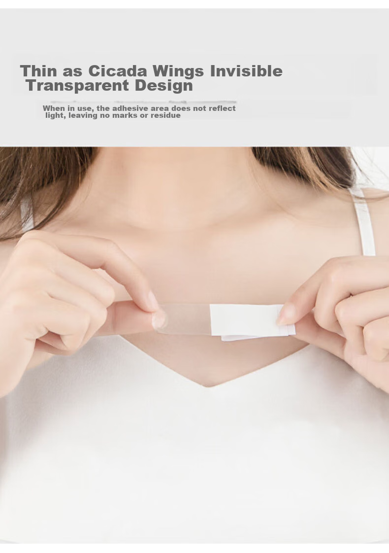 FitonTon Anti-Exposure Stickers Invisible Shirt Chest Double-Sided Tape Blouse Dress Collar Anti-Exposure Device Non-Slip Adhesive Patches 72 Pieces 10