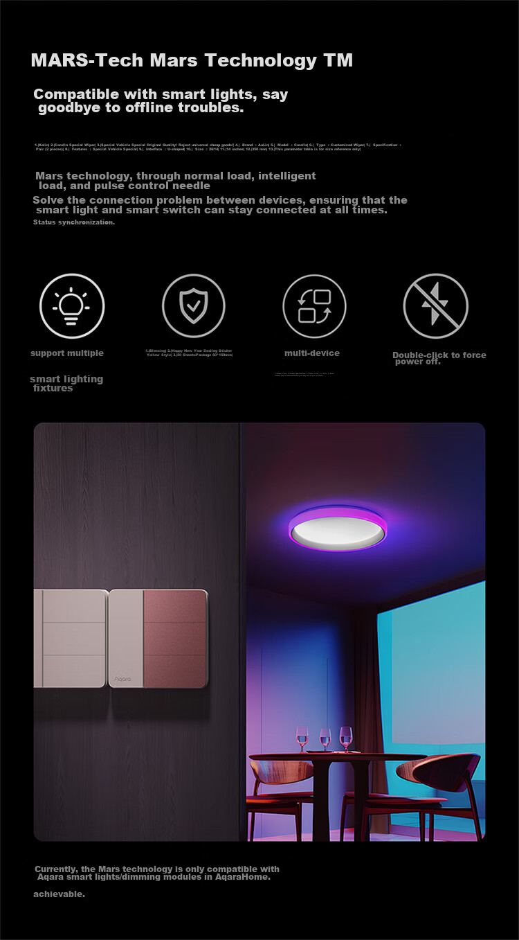 Aqara Smart Wall Switch Card, Single Button, Single Zero Fire Universal, Connected to Mijia APP/iPhone HomeKit 19
