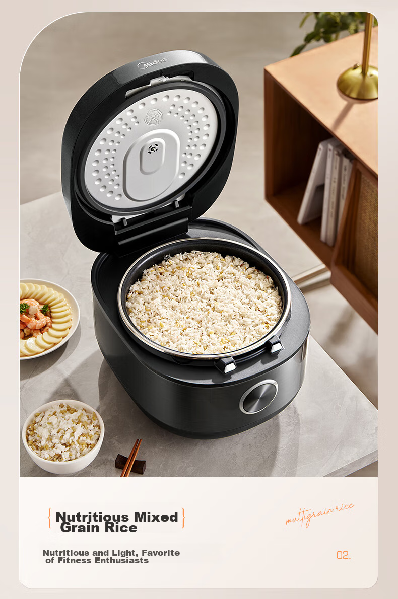 Midea 5L Rice Cooker, IH Heating, Sweet And Fragrant Iron Pot, Ten Functions Menu, Special Key to Easily Turn Off Power, MB-CFB5099H [ZMD Safe Series] 9