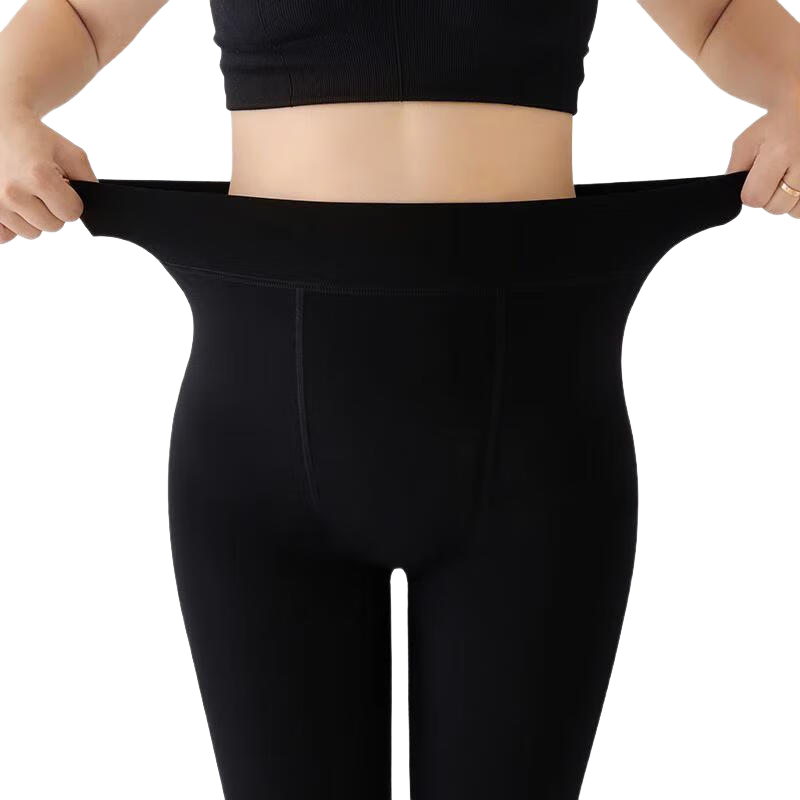 LangSha Women's Leggings, Autumn And Winter Fleece-Lined, Plus Size, for Outer Wear, Black And Nude Colors, Warm Pants, Thick Base Layer Pants And Socks