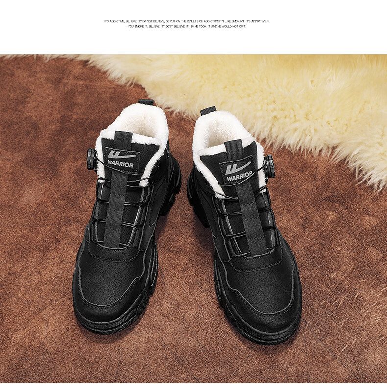 Huili Men's Martin Boots, 2025 Autumn And Winter New Men's Fleece-Lined Snow Boots, Warm Work Cotton Boots, Gray, Size 40 20