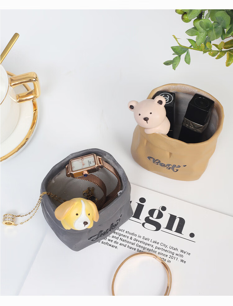 Fanyejia Creative Pen Holder, Home And Office Essential, Desktop Storage Box, Decorative Ornament, Luxurious Makeup Brush Container for Wome 9
