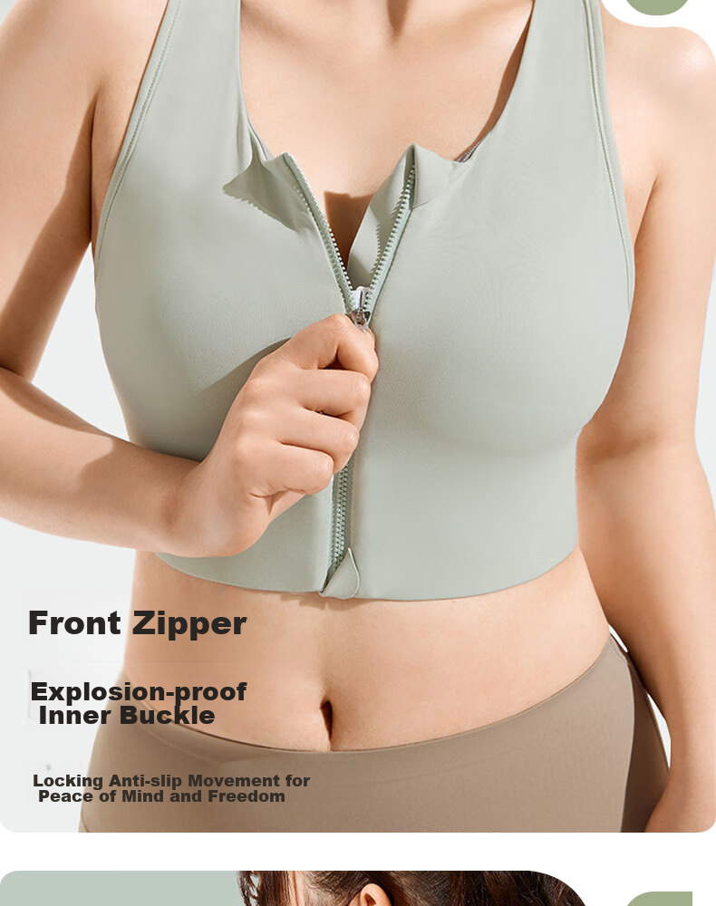 XUEXIMAN Plus Size Sports Bra for Women, High-Impact Shock-Absorbing One-Piece Bra, Yoga Vest for Large Breasts, Fitness Bra for Curvy Wome 5