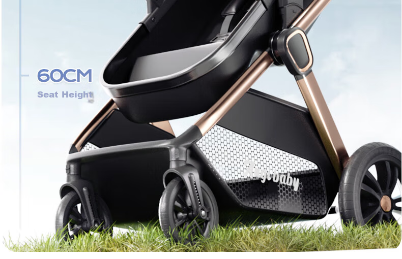 ANGI BABY Stroller with High View, Reversible Seats, Reclining Positions, Shock Absorption, Foldable, Suitable for Newborns to 3 Years Old 21