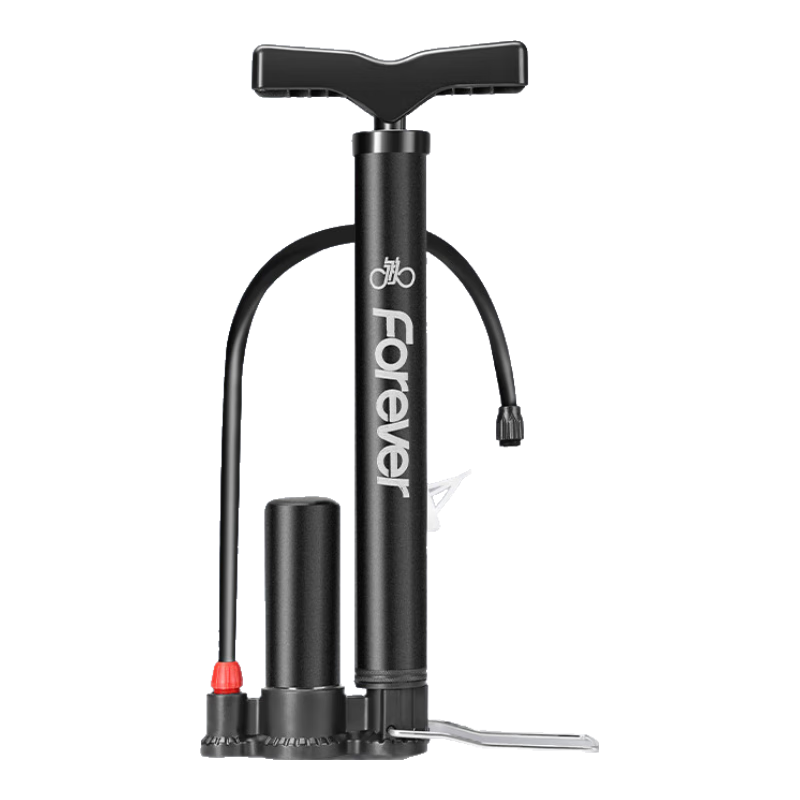 FOREVER Bicycle Pump for Home Use, High-Pressure Inflation for Motorcycles, Electric Bikes, Cars, Basketball, Universal Air Hose, Portable