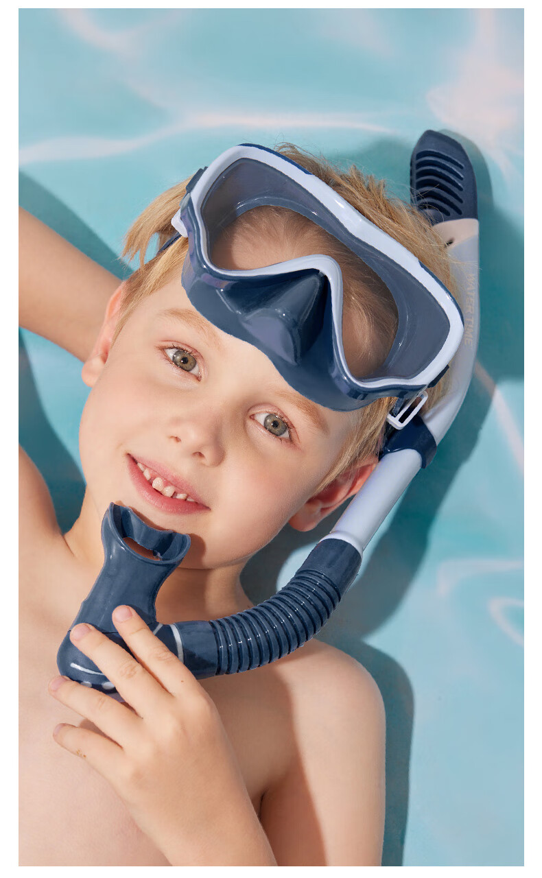 WATERTIME / Shuichuan Children's Diving Mask, Snorkeling Three Treasures, Kids' Face Mask, Swimming Goggles, Underwater Swimming Glasses, Magic Pink 17