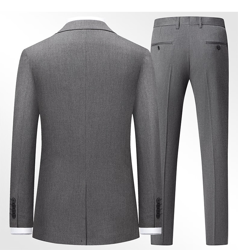 FIRS Men's Suit Set, Slim Fit Professional Formal Wear, Business Attire for Groomsmen And Groom, Wedding Attire for Me 10