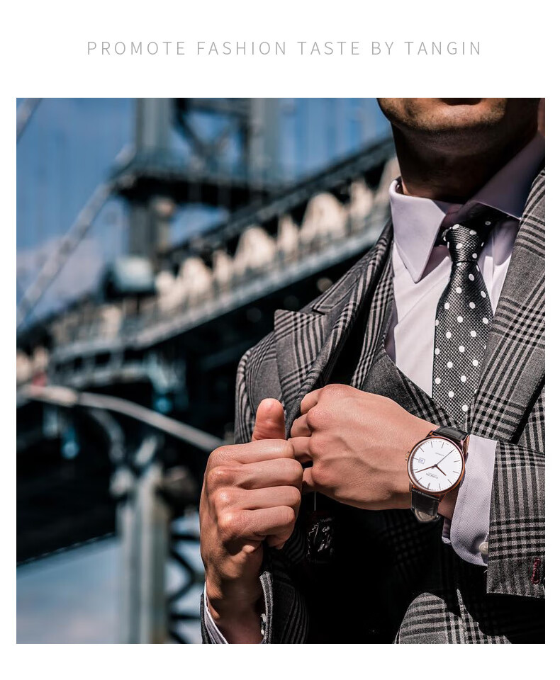 TANGIN Men's Mechanical Watch, Automatic Calendar Swiss Imported Mechanical Watch for Men, Birthday Gift for Me 6