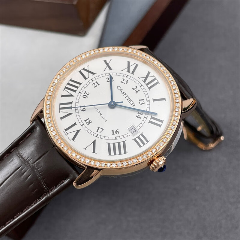 【二手95新】卡地亚伦敦系列w6701009自动机械男表18k玫瑰金奢品男士