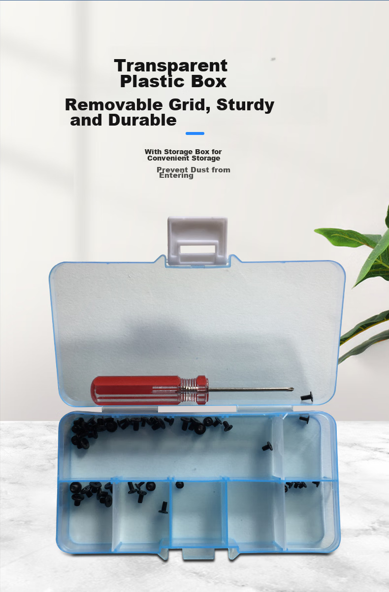 Suoli Notebook Flat Head Screw Set / Includes 12 Types of Screws / with Screwdriver / 70001 8
