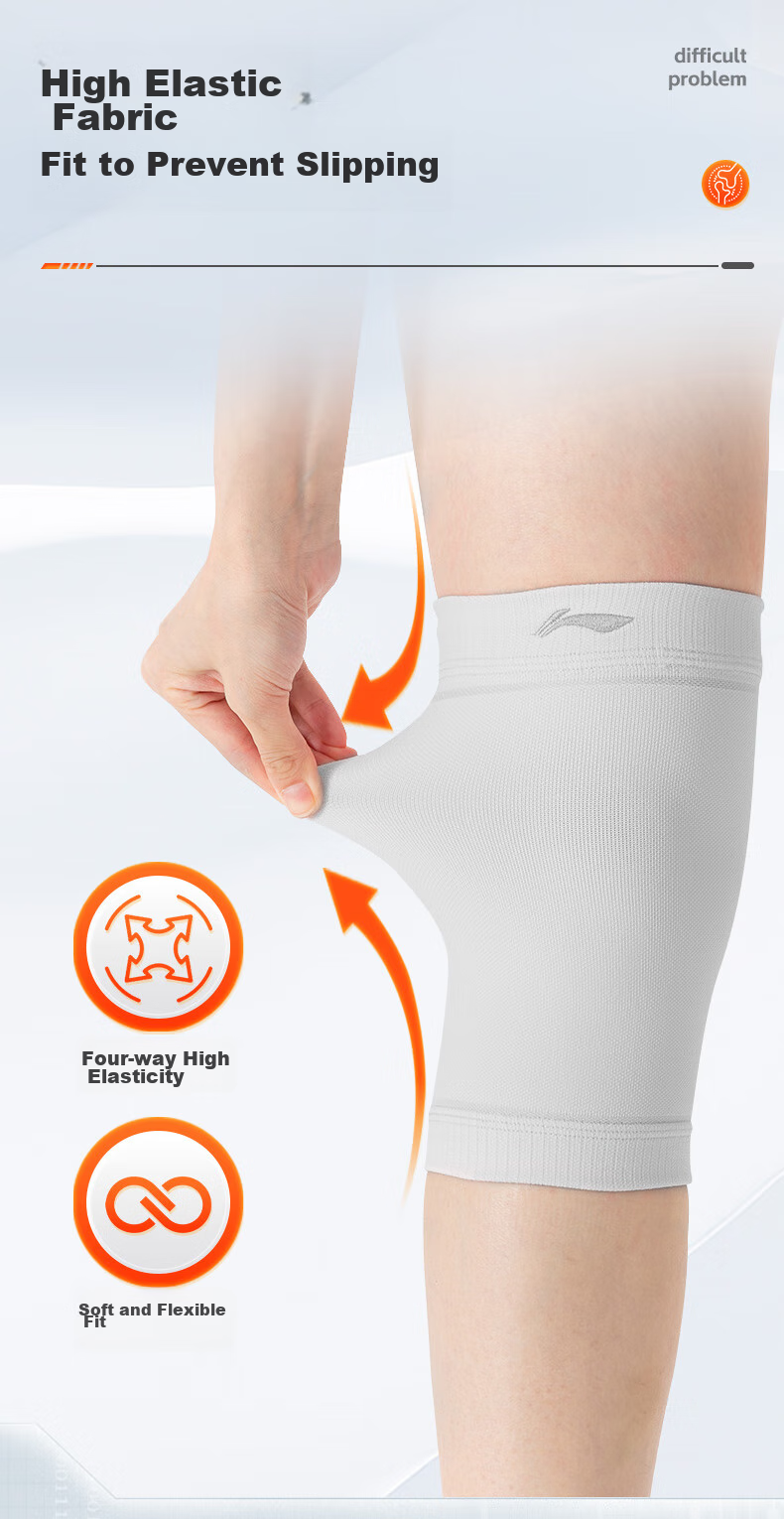Li-Ning Knee Brace for Sports, Running, Warmth, Women's Cold Legs, Meniscus Injury, Specialized for Knees in Basketball, Badminton, Patella Protection, Hiking 8