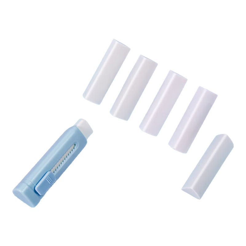 Deli Genuine Shred Triangle Eraser School Stationery for Primary Students Clean Erasing No Residue Children's Sketch Art Eraser 5-Pack White College Entrance Exam Gift