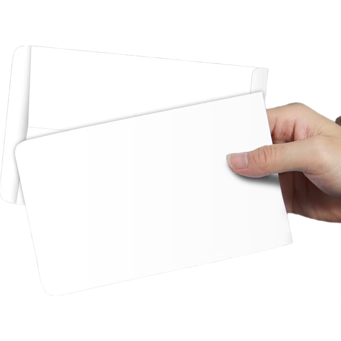 Kingdee 50 Sheets No. 3 White Blank Envelopes, 176*125mm, Empty Receipt Envelope, All-White Invitation Letter Envelope, Simple Business Style