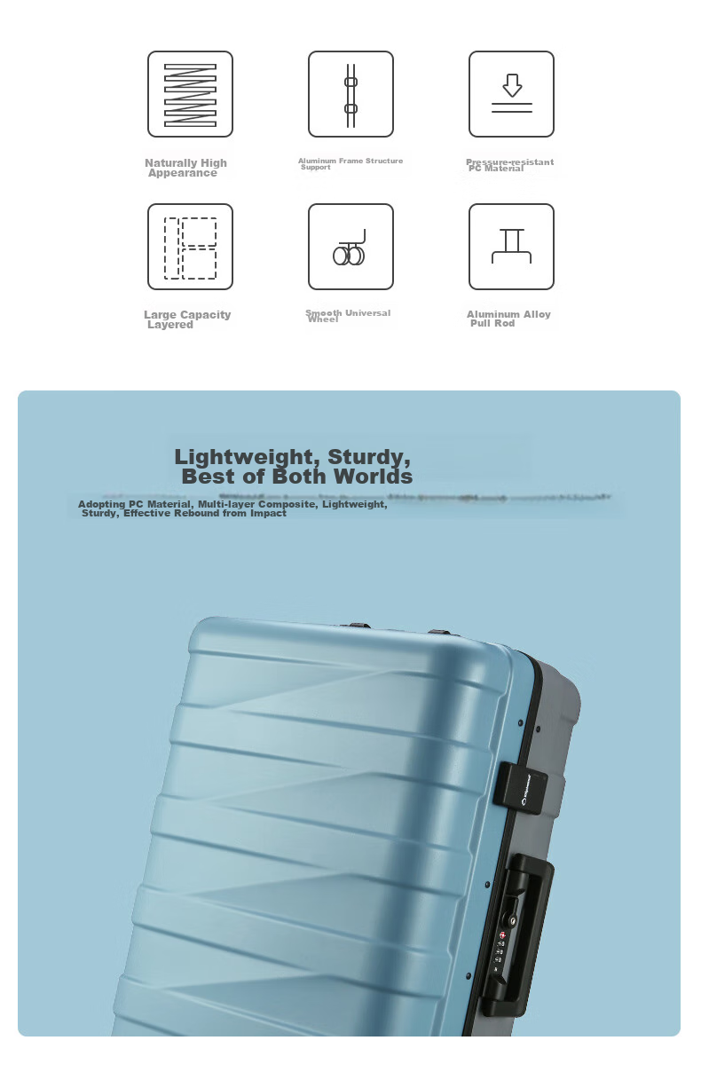 Diplomat Fashion Color-Block Trolley Suitcase Luggage for Men And Women, Password Lock Carry-On Travel Case TC-26032 4