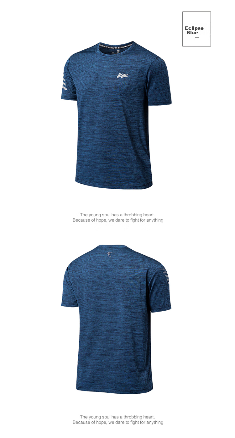 Jordan Men's Short Sleeve T-Shirt Thin Quick-Dry Sports Round Neck Ice Silk Casual Running Fitness Top 28